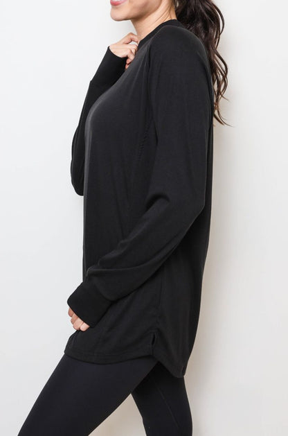 Anchor Crew Tunic modest activewear lifestyle shot — Fortress Active
